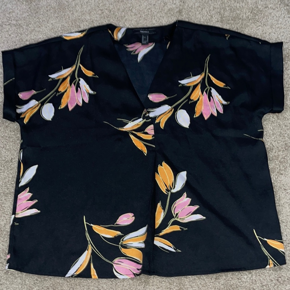 Floral Box Cut Blouse